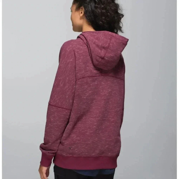 Lululemon Om & Roam Hoodie Sweatshirt Pullover Double Zip Hooded Maroon Rust 2 - Picture 8 of 13